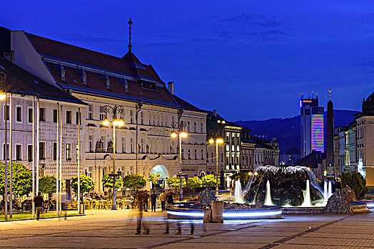 大广场,风景,欧洲,商务,购物中心,斯洛伐克