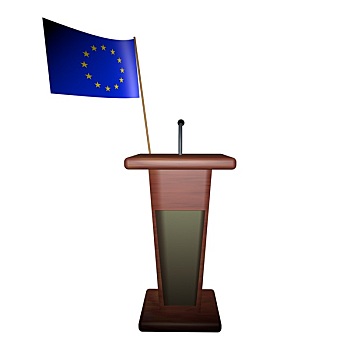 讲台,欧洲,旗帜