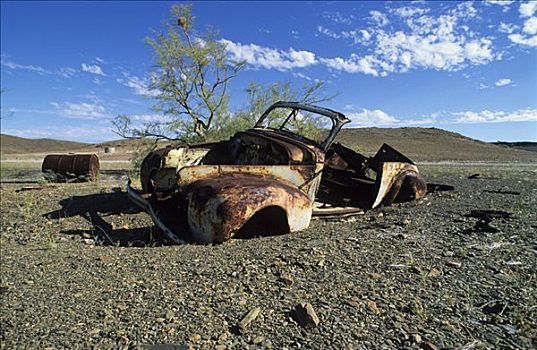 汽车,残骸,靠近,纳米比亚,非洲