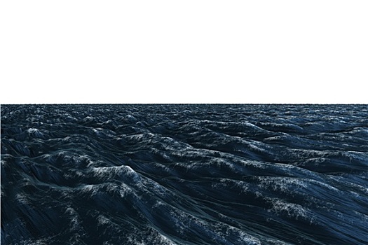 电脑合成,深蓝,海洋