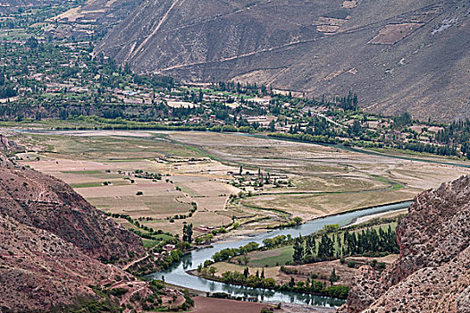 秘鲁,圣谷,河流,神圣峡谷