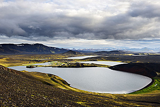 湖,冰岛高地