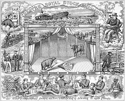 新年,问候,股票经纪人,客户,1894年,艺术家,未知