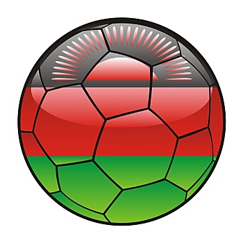 马拉维,旗帜,足球