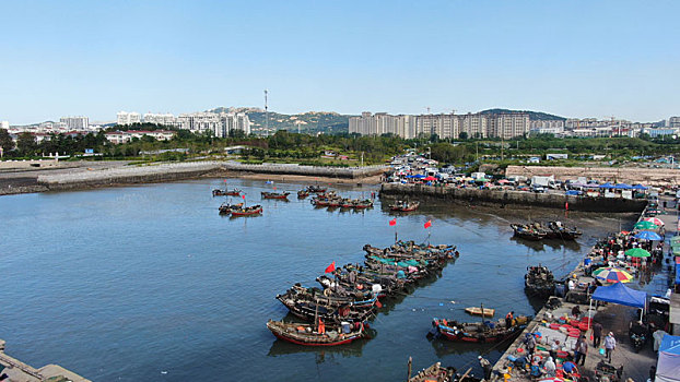 航拍大泉沟渔码头,美轮美奂风景宜人