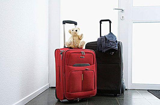 手提箱,旅行,家庭旅行