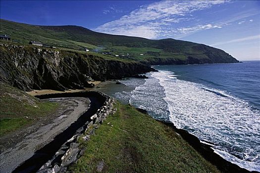 风景,海岸线,丁格尔半岛,爱尔兰