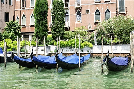 古老,小船,威尼斯