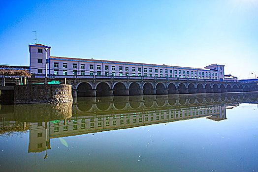 大嵩江,水库,水闸,白鹭