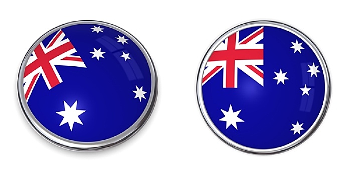 旗帜,扣,澳大利亚