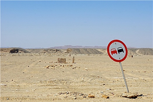 交通标志,沙漠