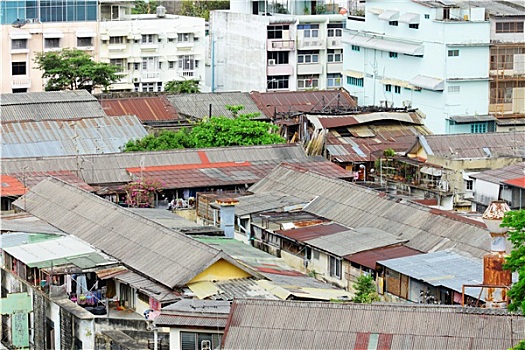 贫民窟,区域,泰国