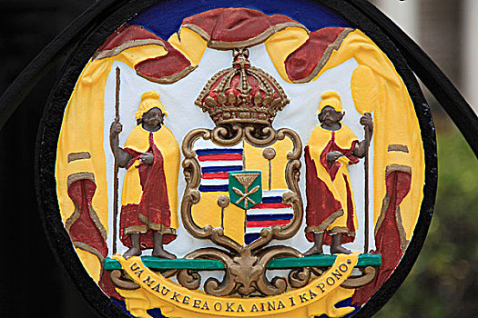 夏威夷,瓦胡岛,檀香山,盾徽