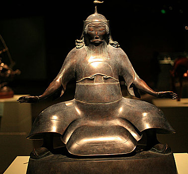 成吉思汗铜雕塑