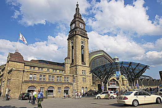 汉堡市,中心,火车站,德国