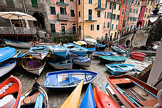 划艇,里奥马焦雷,五渔村,省,拉斯佩齐亚,利古里亚,海岸,意大利