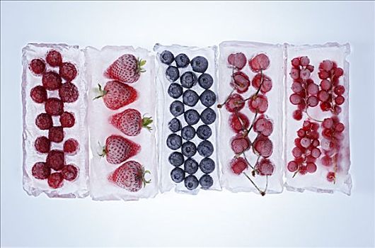 水果,冰冻,冰块