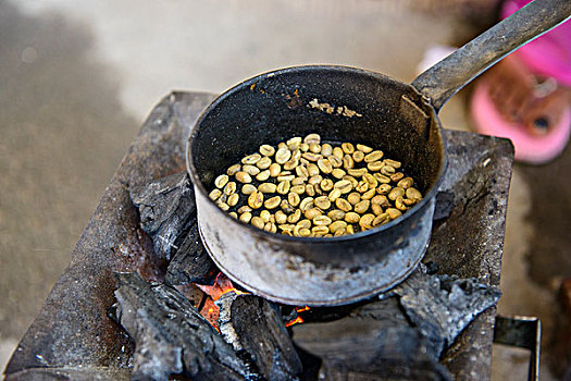 烤制,咖啡豆,厄立特里亚,非洲