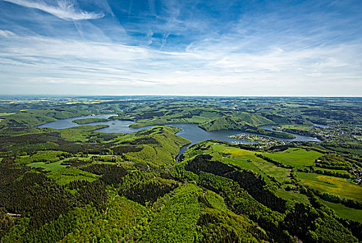 水库,坝,北莱茵威斯特伐利亚,德国,欧洲
