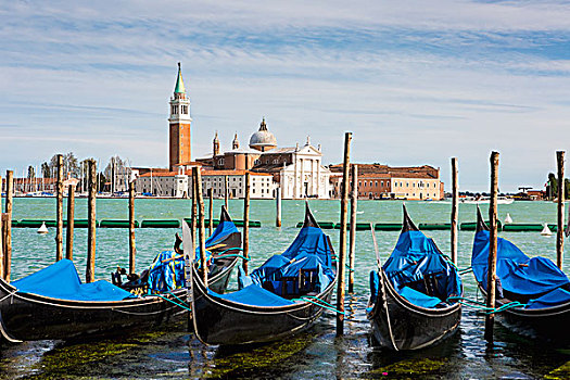 船,锚定,码头,威尼斯,意大利
