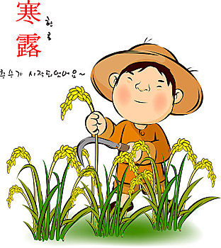 农民,稻田