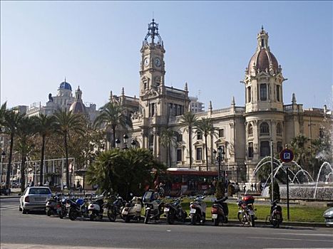 市政厅,广场,瓦伦西亚,西班牙