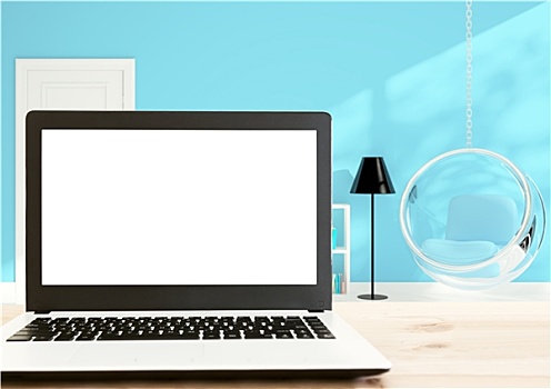 笔记本电脑,白色,显示屏,木头,书桌