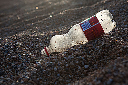 塑料瓶,海滩