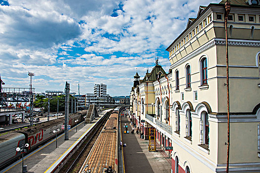 火车站,铁路,符拉迪沃斯托克,俄罗斯