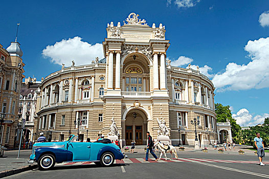老古董,正面,歌剧院,芭蕾舞,剧院,敖德萨,乌克兰,欧洲