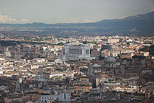 梵蒂冈圣彼得大教堂俯瞰罗马市容