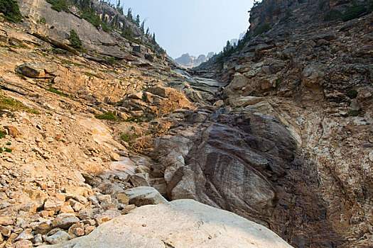 高耸,悬崖,山,太平洋,山峰,小路,北瀑布国家公园,华盛顿