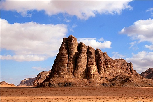 柱子,智慧,岩石构造,瓦地伦,沙漠,美景,约旦