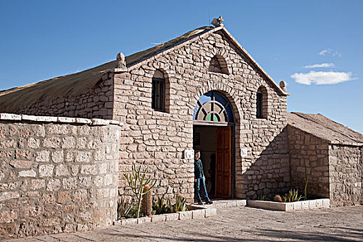外景,教堂,阿塔卡马沙漠,智利