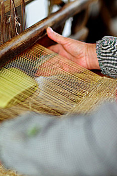 夏布生产制作,纺织