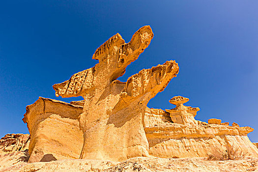 侵蚀,砂岩,穆尔西亚,西班牙
