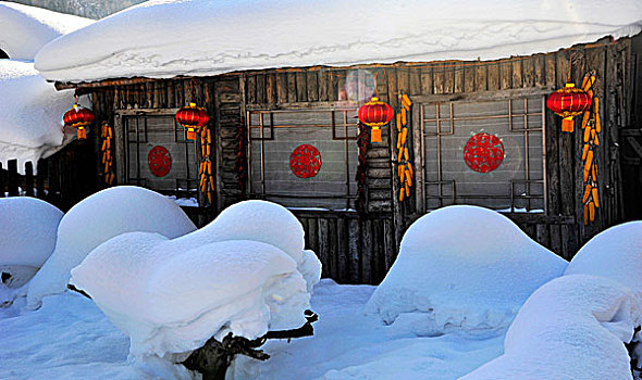 中国雪乡风光--黑龙江省双峰林场雪乡掠影