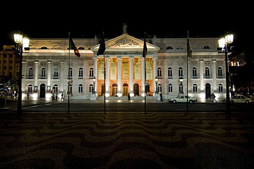 玛丽亚,国家剧院,里斯本,葡萄牙,欧洲