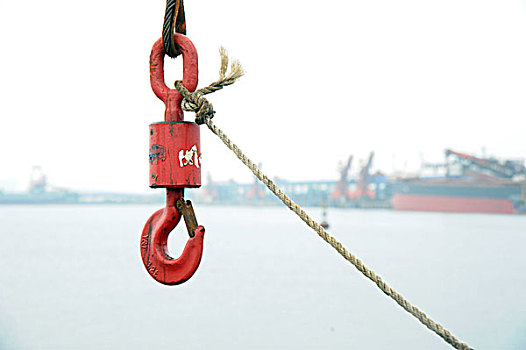 秦皇岛,港口,设施,煤码头,轮船,工业,运输,企业,钢结构,装船机,吊钩