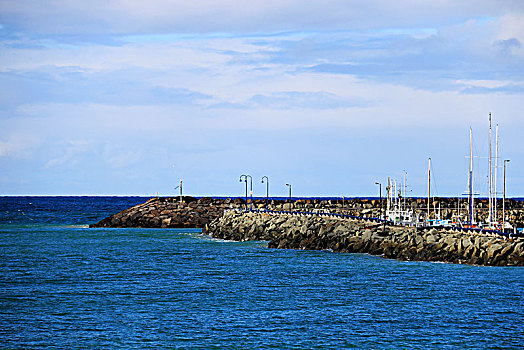 澳大利亚宁静的渔港
