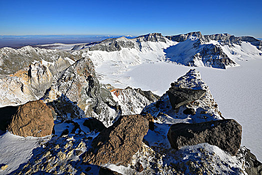 冰雪长白山天池