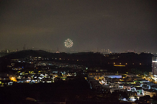 烟火夜景