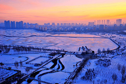 大庆市,冬季,风光