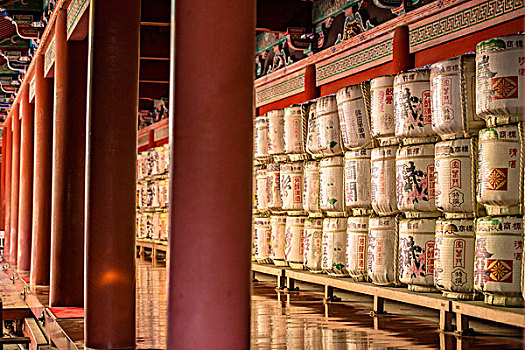 容器,日本米酒,米酒,供品,日本寺庙,大幅,尺寸