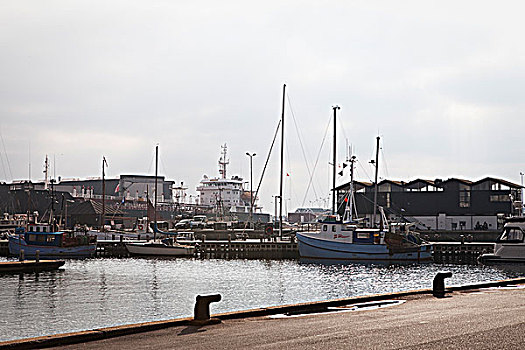 帆船,港口