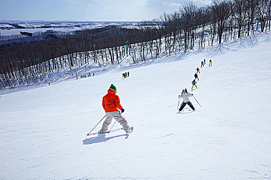 滑雪,地点,北海道