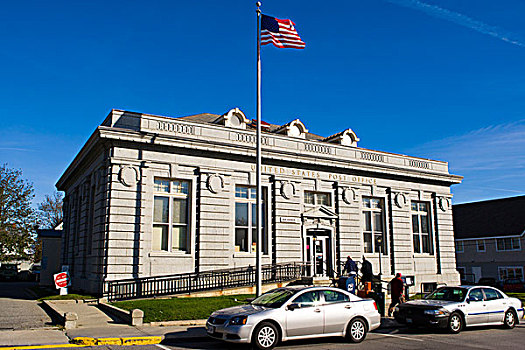 中央邮局,巴尔港,缅因,新英格兰,美国