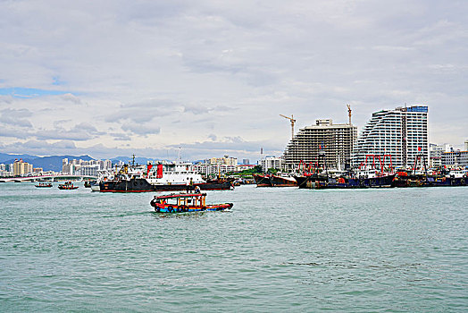 海滨,沙滩,三亚湾