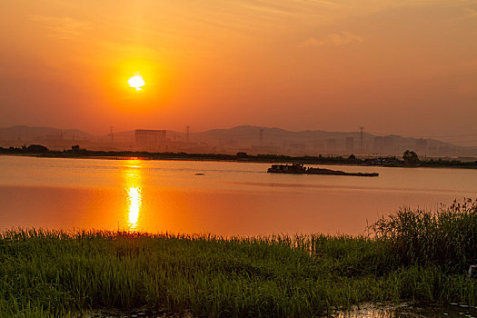 太湖晚霞