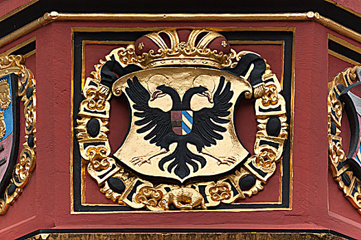 盾徽,帝王,马克西米利安,历史,百货公司,巴登符腾堡,德国,欧洲